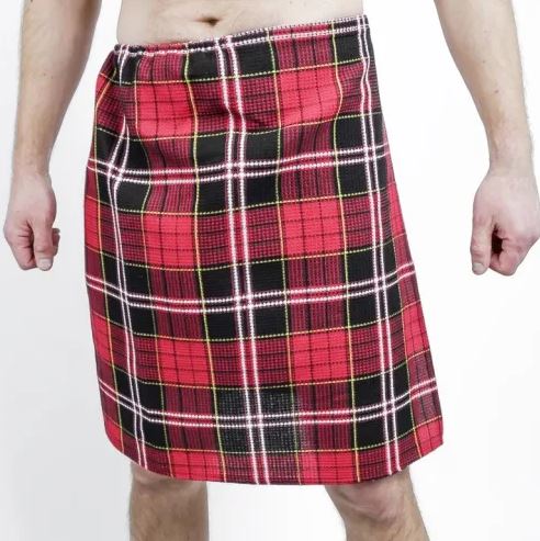 Килт купальный "Шотландка" (вафельный)