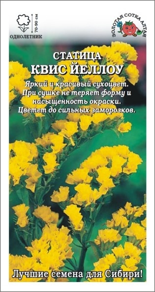 Статица (лимониум)_Квис Йеллоу_10_шт._Золотая Сотка Алтая