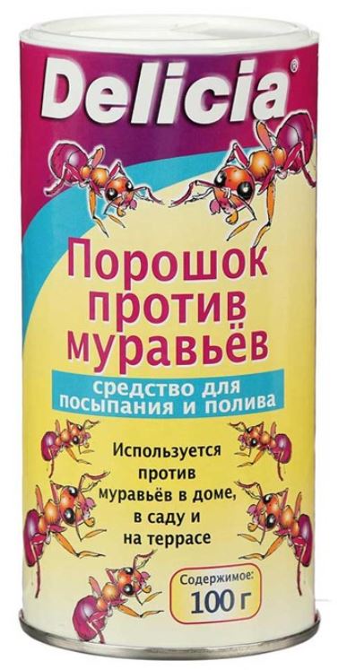 Delicia Порошок-приманка 125 г, для борьбы с муравьями, арт.0715/1558-758H