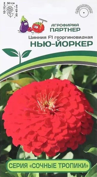 Цинния_Нью-Йоркер F1 (Сочные тропики)_4_шт._Партнер