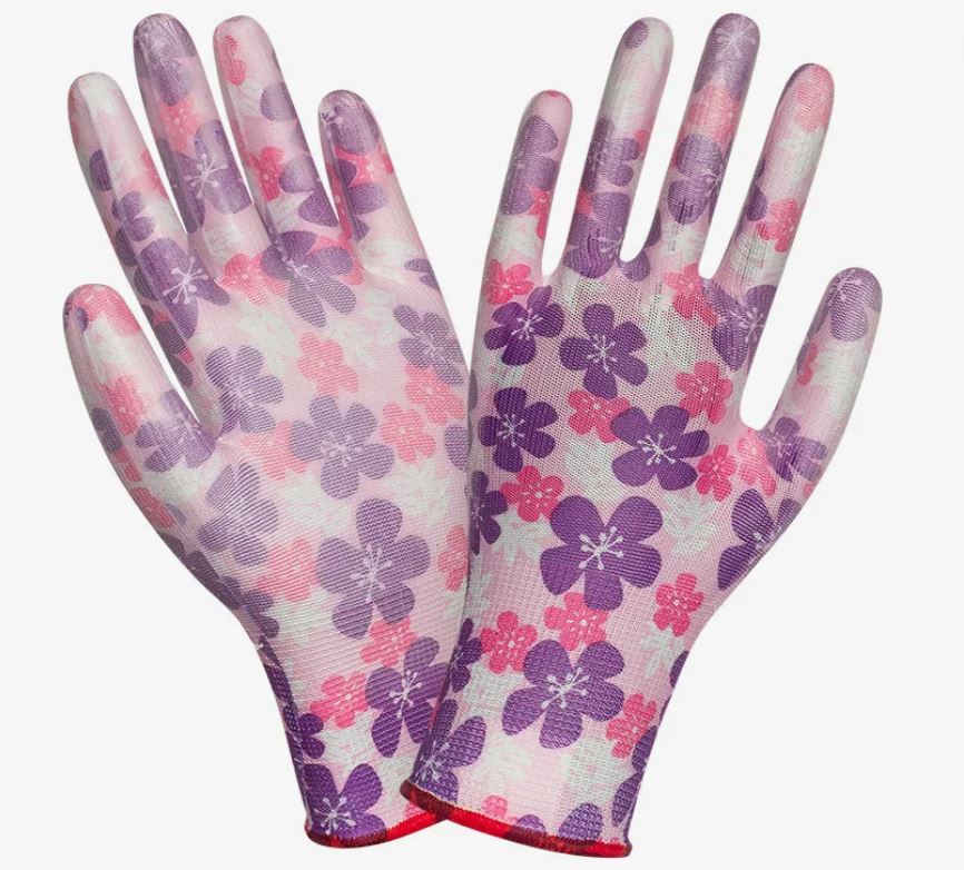 ПЕРЧАТКИ нейлоновые с нитриловым покрытием Садовые ТМ Энергия