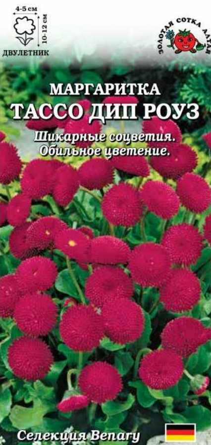 Маргаритка_Тассо Дип Роуз_0,04_шт._Золотая Сотка Алтая