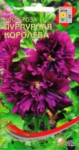 Шток-роза (мальва)_Пурпурная королева_13_шт._Дом Семян С-П