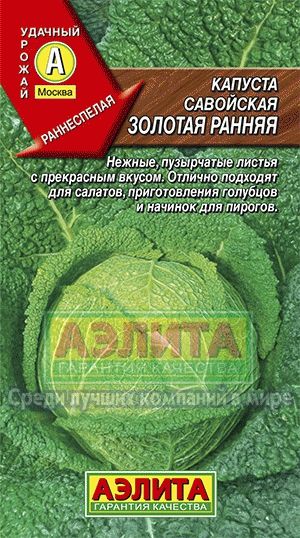 Капуста_савойская_Золотая ранняя_0,5_г._Аэлита