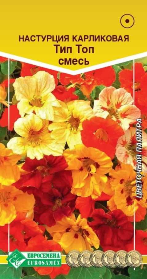 Настурция_Тип Топ см (Цветочная Палитра)_0,04_г._ЕВРОСЕМЕНА