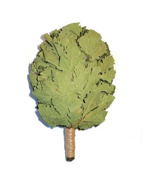 Веник дубовый КАВКАЗСКИЙ ПРЕМИУМ +ручка джут