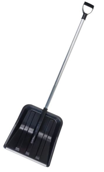 Лопата снег. пластмассовая АКРОНИС с черенком и V-ручкой