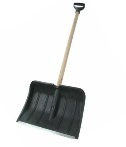 Лопата снег. пластмассовая Богатырь с черенком и V-руч.