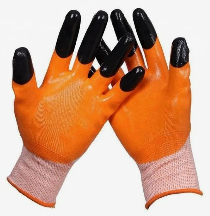 ПЕРЧАТКИ нейлоновые с нитриловым покрытием Пальчики ТМ Энергия