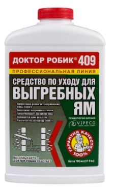 По уходу за выгребной ямой 409 Доктор Робик 798 мл