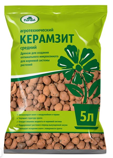 Керамзит средний, 5л - Florizel