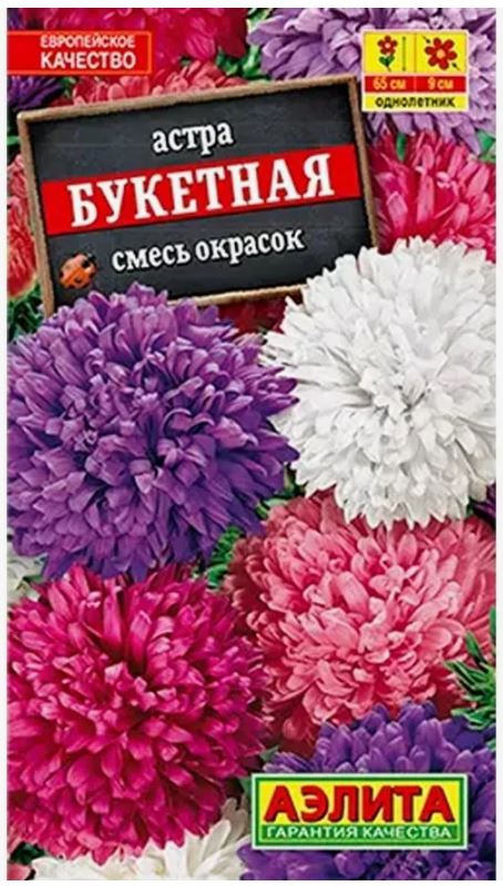 Астра_Летняя Песня см (пионовидная)_0,2_г._Аэлита