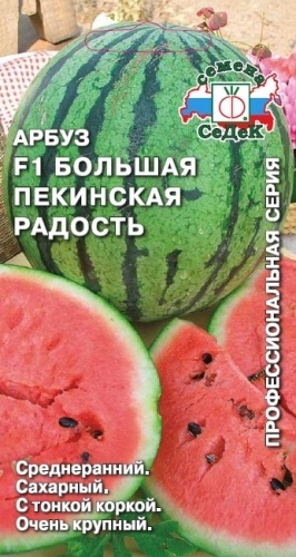 Арбуз_Большая Пекинская Радость_1_г._Седек