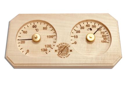 Банная станция (гигрометр+термометр) прямоугольник