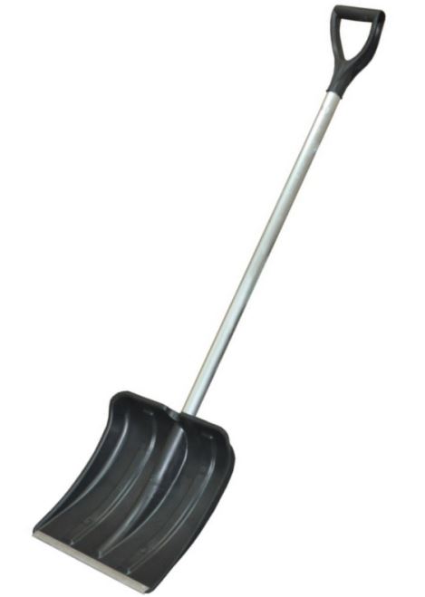 Лопата снег. пластмассовая Витязь с алюминиевым черенком и V-руч.
