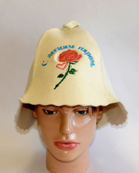 Колпак "С лёгким паром!" (роза)