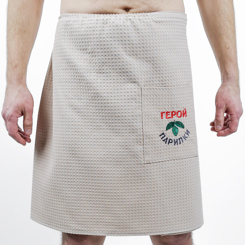 Килт купальный с рисунком (банная тематика)