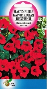 Настурция_Везувий розовая (куст)_8_шт._Дом Семян С-П