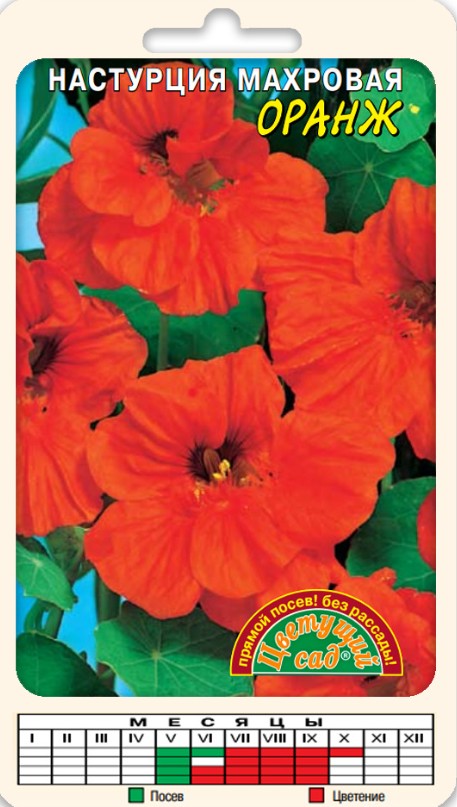 Настурция_Оранж махр_1,5_г._Цветущий Сад