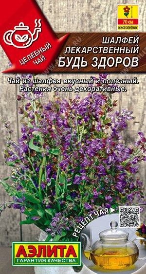 Шалфей_лекарств Будь Здоров (Целебный чай)_0,2_г._Аэлита