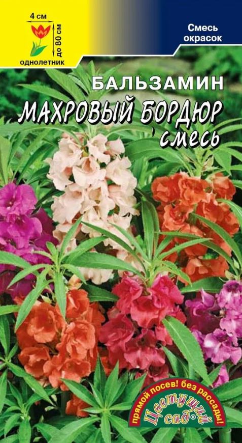 Бальзамин_Махровый  Бордюр см_0,04_г._Цветущий Сад