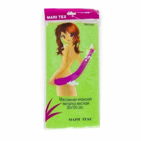 Мочалка японская жёсткая 086