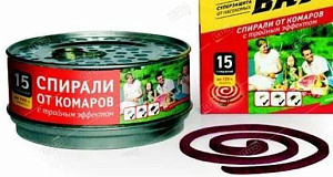 SuperBAT Спирали от комаров и мух красные в банке 15шт 24шт/кор.