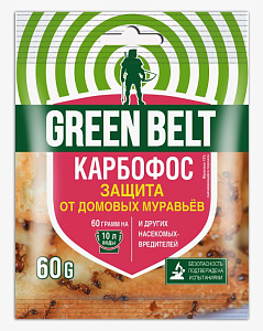 инсектицид Карбофос, КЭ (10% с.п.) (пак 60 гр) GREEN BELT -  100 шт/кор /14601826000224/