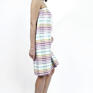 Парео купальное "Шотландка" (вафельное) ТН ВЭД 6207999000