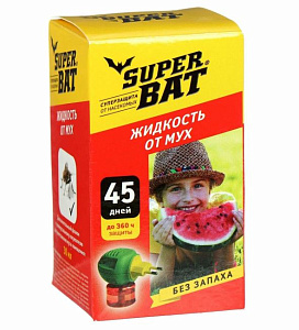 Super Bat дополнительные флакон от мух 45 дней 30 мл