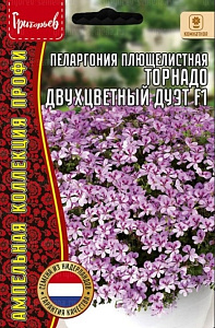 Герань (Пеларгония)_Торнадо Двухцветный Дуэт F1 (плющелистная) б/ф_3_шт._Григорьев