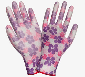 ПЕРЧАТКИ нейлоновые с нитриловым покрытием Садовые ТМ Энергия