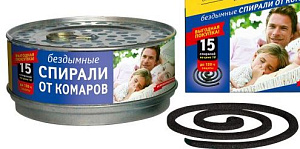 SuperBAT Спирали от комаров черные в банке 15шт 24шт. /кор.
