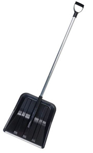 Лопата снег. пластмассовая АКРОНИС с черенком и V-ручкой