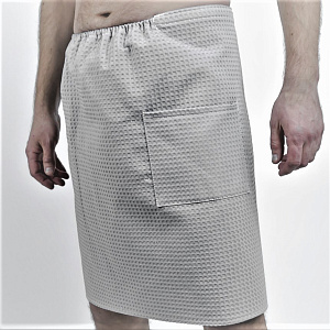 Килт купальный вафельный (однотонный)