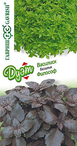 Базилик_Дуэт Василиск + Фиолетовый Философ_0,6_г._Гавриш