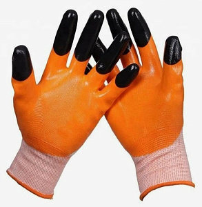 ПЕРЧАТКИ нейлоновые с нитриловым покрытием Пальчики ТМ Энергия