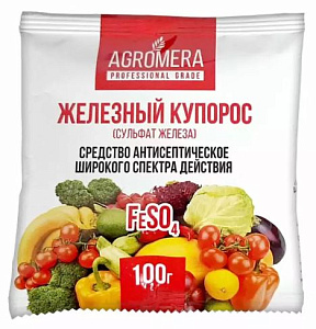Уд-е ЖЕЛЕЗНЫЙ КУПОРОС 100г пакет /30/Агромера