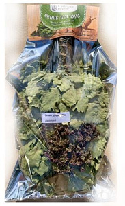 Веник дубовый с ТРАВАМИ  (в упаковке) АССОРТИМЕНТ