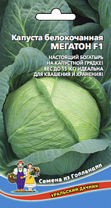 Капуста_б/к_Мегатон F1 (ср/позд)_10_шт._Уральский Дачник