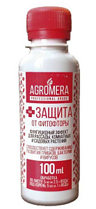 АГРОМЕРА + защита  от фитофторы 100 мл/30/МЕРА/по листу 5мл на 2,5л.в, под корень 5мл на 1л.в, антибактериальный препарат, шт
