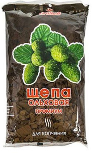 Щепа древесная (ольха) в упак. (1,5 л)