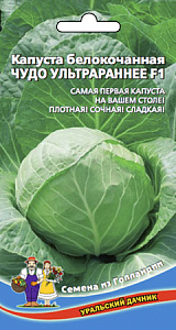 Капуста_б/к_Чудо ультрараннее F1_0,3_г._Уральский Дачник