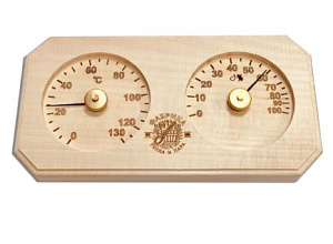 Банная станция (гигрометр+термометр) прямоугольник
