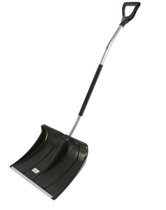 Лопата снег. пластмассовая Аляска с алюминиевым эргономическим черенком и V-руч.