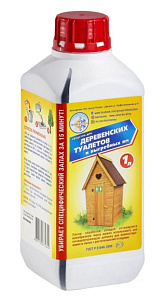 Летом и Зимой для ДЕРЕВЕНСКИХ ТУАЛЕТОВ  1л
