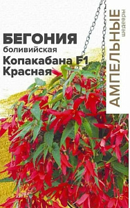 Бегония_Копакабана Красная F1 (боливийская ампельная) б/ф_3_шт._Григорьев
