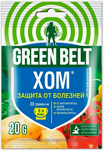 пестицид Хом, СП (861 г/кг меди хлорокиси) (пак 20 гр) GREEN BELT - 250 шт/кор /14601826000842/