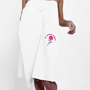 Парео купальное с рисунком (банная тематика)  ТН ВЭД 6207999000