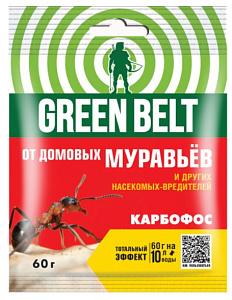 инсектицид Карбофос, КЭ (10% с.п.) (пак 60 гр) GREEN BELT -  100 шт/кор /14601826000224/